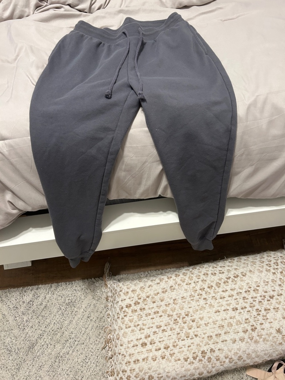 Charcoal Gray Cozy Drawstring Sweatpants